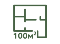 До 100 м²